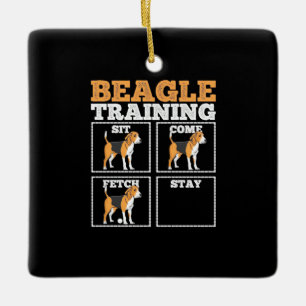 Beagle Dog Training Dog Keramisch Ornament