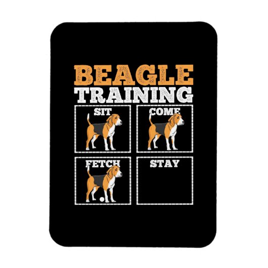Beagle Dog Training Dog Magneet (Verticaal)