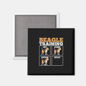 Beagle Dog Training Dog Magneet (Voorkant / Achterkant)