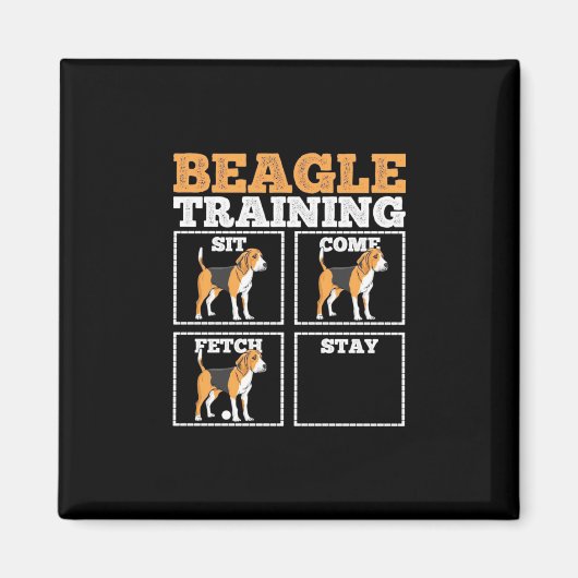 Beagle Dog Training Dog Magneet (Voorkant)