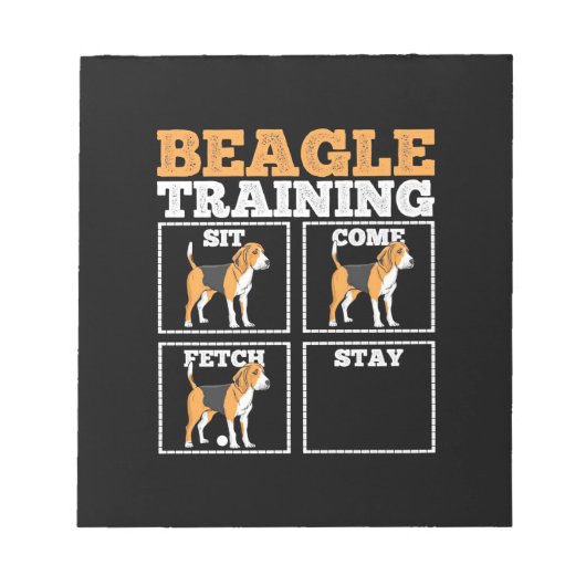 Beagle Dog Training Dog Notitieblok (Voorkant)