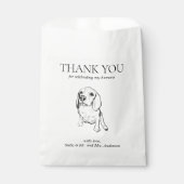 Beagle Dog Treat Pet Drawing Favor Bag Bedankzakje (Voorkant)