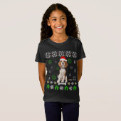 Beagle Dog Ugly Kerstmis - Beagle Dog Pet Santa T-shirt (Voorkant volledig)
