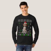 Beagle Dog Ugly Kerstmis - Beagle Dog Pet Santa T-shirt (Voorkant volledig)