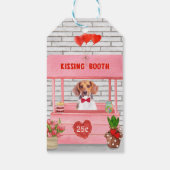 Beagle Dog Valentijnsdag Kissing Booth Cadeaulabel (Achterkant)
