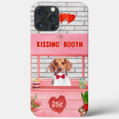 Beagle Dog Valentijnsdag Kissing Booth Case-Mate iPhone Case (Achterkant)