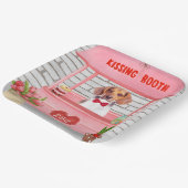 Beagle Dog Valentijnsdag Kissing Booth Papieren Bordje (Gebogen)