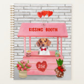 Beagle Dog Valentijnsdag Kissing Booth Planner (Voorkant)