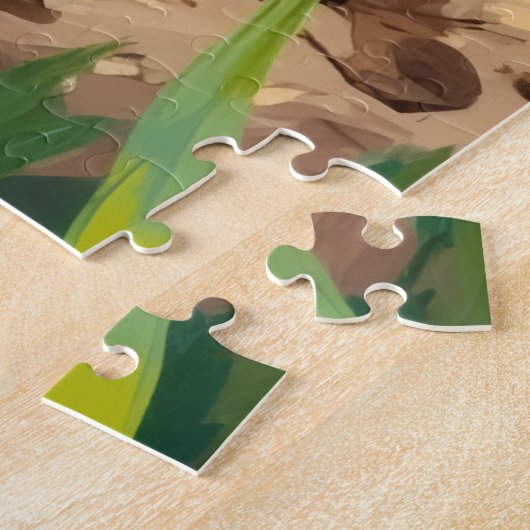 Beagle Dog Valentine's Day Heart Treasure Art Legpuzzel (Zijkant)