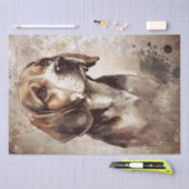 Beagle Dog Waterverf Tissuepapier (Craft)