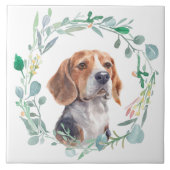 Beagle Dog Waterverf Wreator Tegeltje (Voorkant)