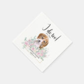 Beagle Dog Wedding Cocktail Napkins Servet (Hoek)