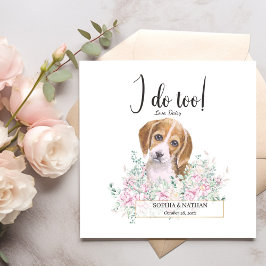 Beagle Dog Wedding Cocktail Napkins Servet