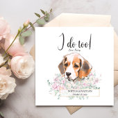 Beagle Dog Wedding Cocktail Napkins Servet