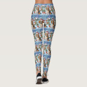 Beagle Dog Winter Wonderland Kerstvreugde Leggings (Achterkant)