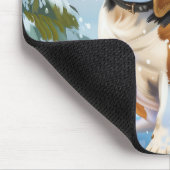 Beagle Dog Winter Wonderland Kerstvreugde Muismat (Hoek)