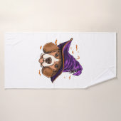 Beagle Dog Witch Funny Halloween Hondenliefhebber Badhanddoek (Badhanddoek)