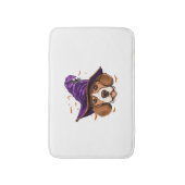 Beagle Dog Witch Funny Halloween Hondenliefhebber Badmat (Voorkant Verticaal)