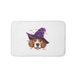 Beagle Dog Witch Funny Halloween Hondenliefhebber Badmat