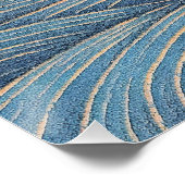 Beagle dog with starry sky and water 002 perfect poster (Hoek)