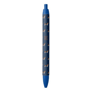 Beagle Dogs Pattern Monogrammed Pen