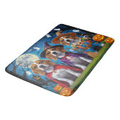 Beagle Dogs Pumpkin Halloween Grappig Badmat (Gekanteld)