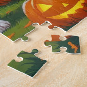 Beagle Dogs Pumpkin Halloween Grappig Legpuzzel (Zijkant)