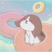 Beagle & Donuts Sticker (Voorkant)