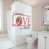 Beagle douchegordijn (In situ)