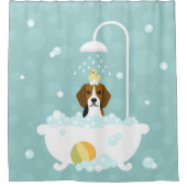 Beagle douchegordijn (Voorkant)