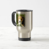 Beagle Dravel Mug Reisbeker (Voorkant links)