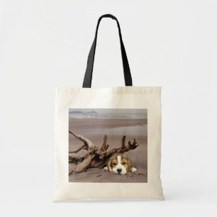 Beagle Driftwood Canvas tas