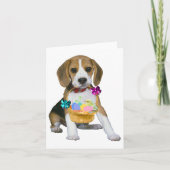 Beagle Easter Feestdagen Kaart (Voorkant)