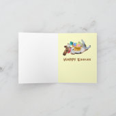 Beagle Easter - Gepersonaliseerd Feestdagen Kaart (Binnen)
