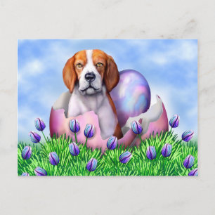 Beagle Easter Surprise Feestdagenkaart