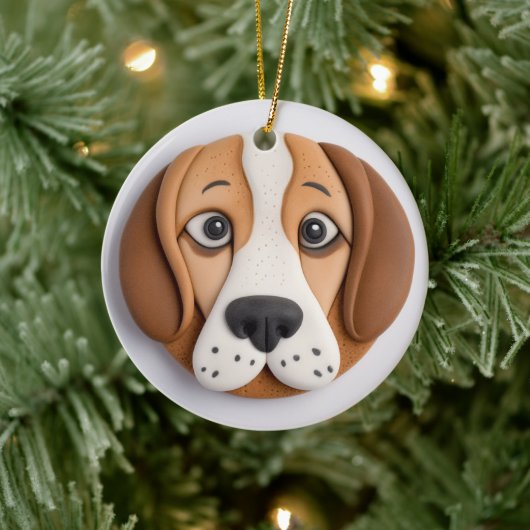 Beagle Een heerlijke cookie geïnspireerd Keramisch Ornament (Boom)
