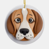 Beagle Een heerlijke cookie geïnspireerd Keramisch Ornament (Voorkant)