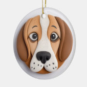 Beagle Een heerlijke cookie geïnspireerd Keramisch Ornament (Links)
