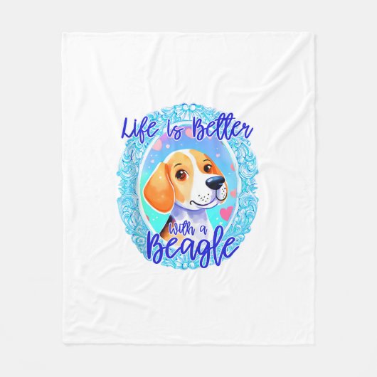 Beagle eigenaar hond puppy mama beagle hond schatt fleece deken (Voorkant)