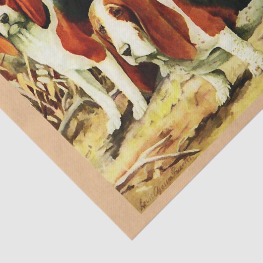 beagle en activa tissuepapier (Detail)