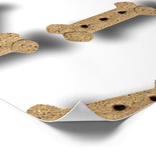 Beagle en Dog Biscuits Poster (Hoek)