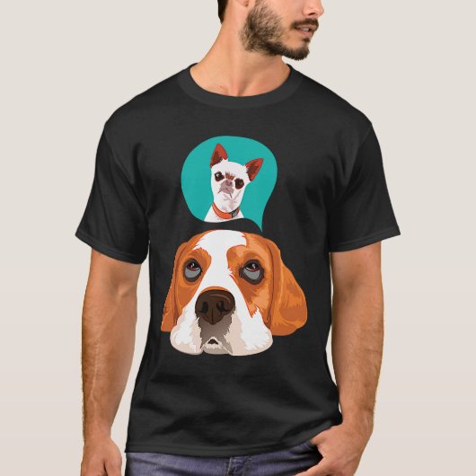 Beagle En Pug T-shirt (Voorkant)