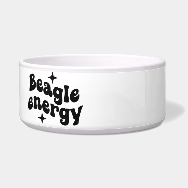 Beagle Energy Keramische Hondenbak Voerbakje (Links)