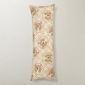 Beagle Engels Schilderij Tri Tricolor Schattigee D Lichaamskussen (Achterkant (Verticaal))