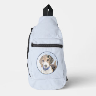 Beagle Engels Schilderij Tri Tricolor Schattigee D Sling Bag