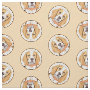 Beagle Engels Schilderij Tri Tricolor Schattigee D Stof