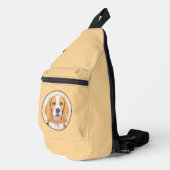 Beagle Engelse Schildering Tri Driekleurige Mopsho Sling Bag (Rechterhoek)