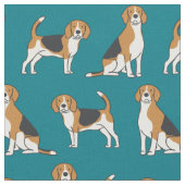 Beagle Fabric-KIES UW KLEUR! Stof (Close Up)