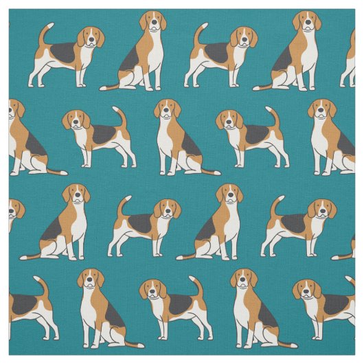 Beagle Fabric-KIES UW KLEUR! Stof (Swatch)
