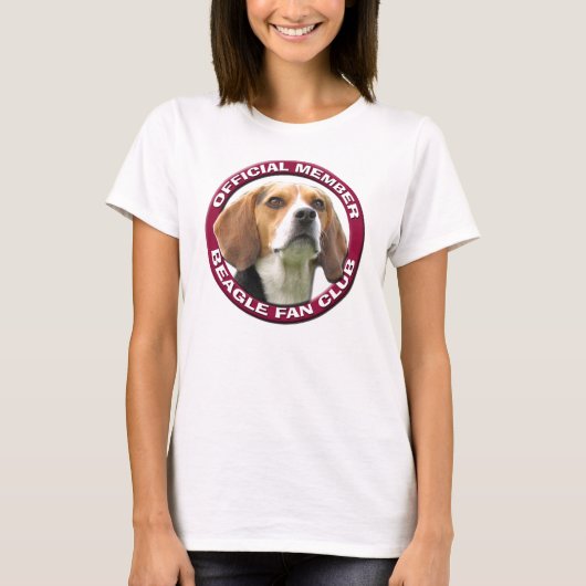 Beagle Fan Club Dames T-Shirt (Voorkant)